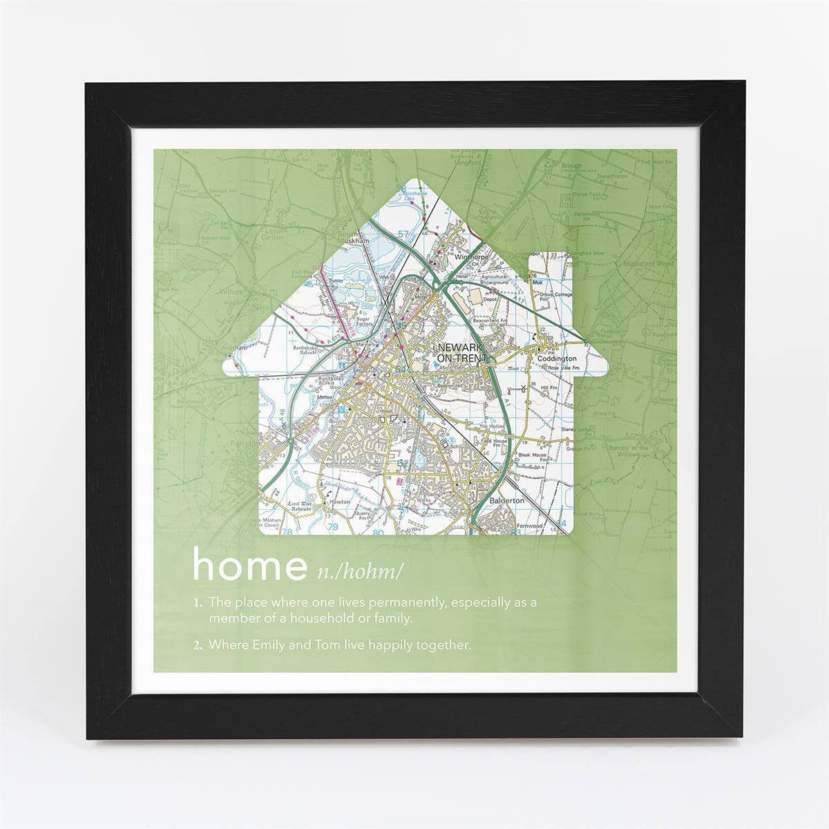 Personalised Framed Dictionary Definition Map Home Map Marketing personalised-framed-dictionary-definition-map-home-map-marketing