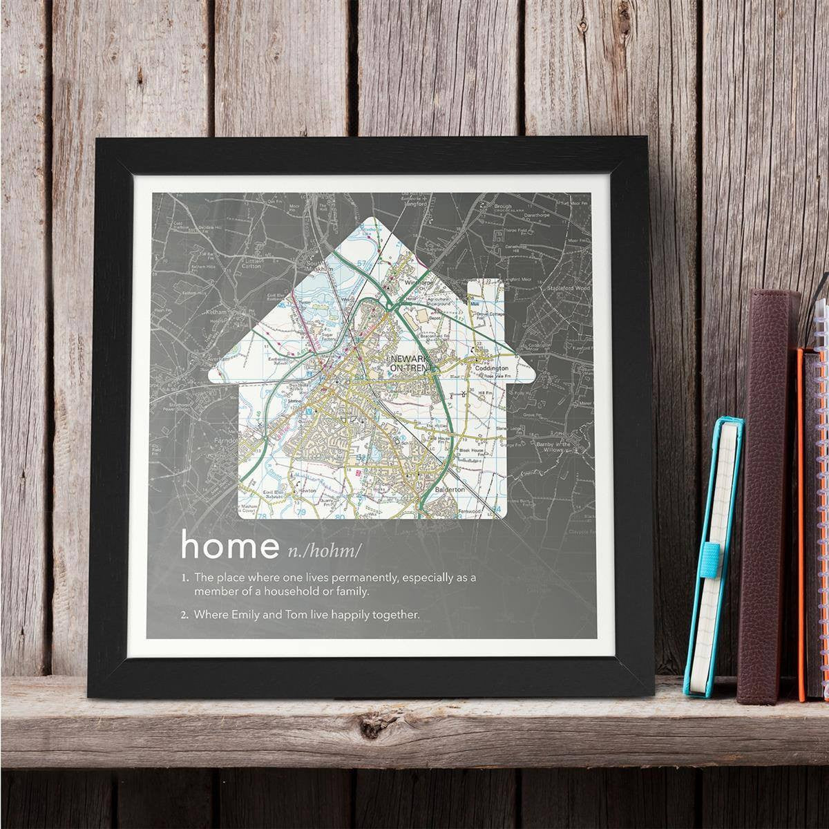 Personalised Framed Dictionary Definition Map Home Map Marketing personalised-framed-dictionary-definition-map-home-map-marketing