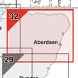 Wall Maps - Aberdeenshire Postcode Wall Map - Sector Map 32