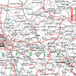 Wall Maps - East Anglia (North) Postcode Wall Map - Sector Map 15