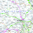 Wall Maps - East Midlands And East Anglia Including London Regional Road Map - Wall Map 5