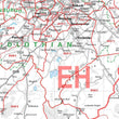 Wall Maps - Edinburgh And Borders Postcode Wall Map - Sector Map 26