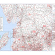 Wall Maps - Lancashire And The Isle Of Man Postcode Wall Map - Sector Map 19