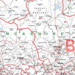 Wall Maps - Lancashire And The Isle Of Man Postcode Wall Map - Sector Map 19