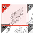 Wall Maps - Lewis And Harris Postcode Wall Map - Sector Map 33