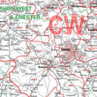 Wall Maps - Manchester And Merseyside (Liverpool) Postcode Wall Map - Sector Map 17