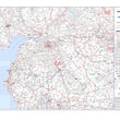 Wall Maps - North Cumbria Postcode Wall Map - Sector Map 21