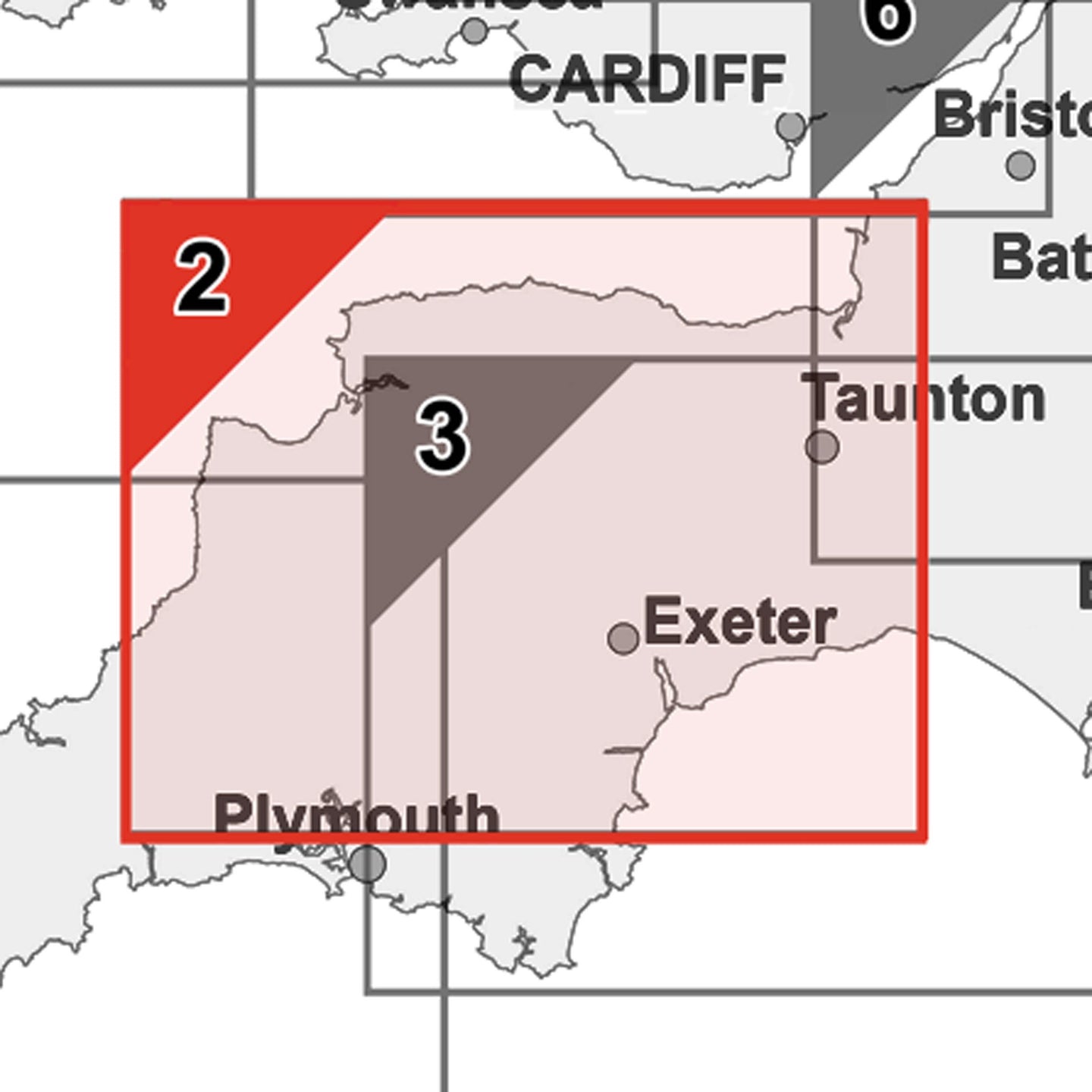 North Devon Postcode Map - Torquay, Taunton, Weston, Ilminster – Map ...