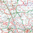 Wall Maps - Northern England (Newcastle-upon-Tyne, Leeds, Manchester & Liverpool) Postcode Map - District Map 4