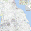 Wall Maps - Northern England Regional Road Map - Wall Map 4