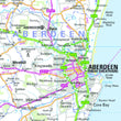 Wall Maps - Northern Scotland, Orkney And Shetland Regional Road Map - Wall Map 1