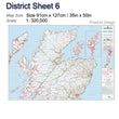 Wall Maps - Northern Scotland (Uist, Orkney And Shetland) Postcode Map - District Map 6