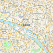 Wall Maps - Paris City Map - Laminated Wall Map