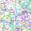 Wall Maps - South East England Including London Regional Road Map -  Wall Map 8