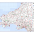 Wall Maps - South West Wales Postcode Wall Map - Sector Map 10