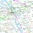 Wall Maps - Southern Scotland And Northumberland Regional Road Map - Wall Map 3