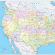 Wall Maps - USA Political Wall Map