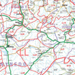 Wall Maps - Wales And The Midlands (Liverpool, Birmingham, Cardiff, Bristol) Postcode Wall Map - District Map 3